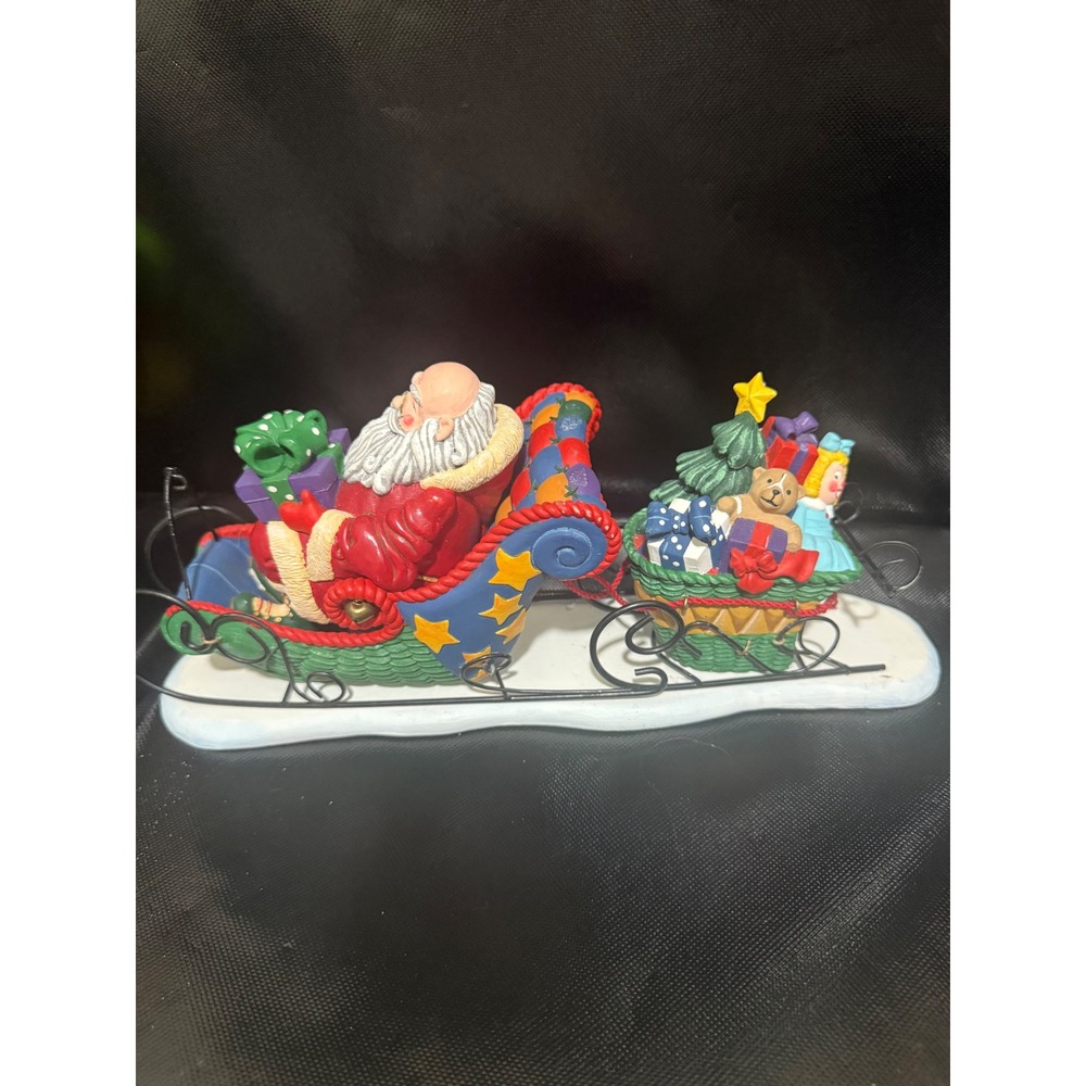 Dept. 56 All Through the House Sleigh Full of Toys St. Nicholas Santa NO BOX